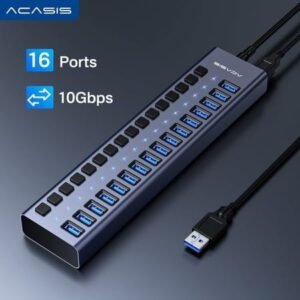 Acasis 16-Port Powered USB 3.1 Hub - 10Gbps
