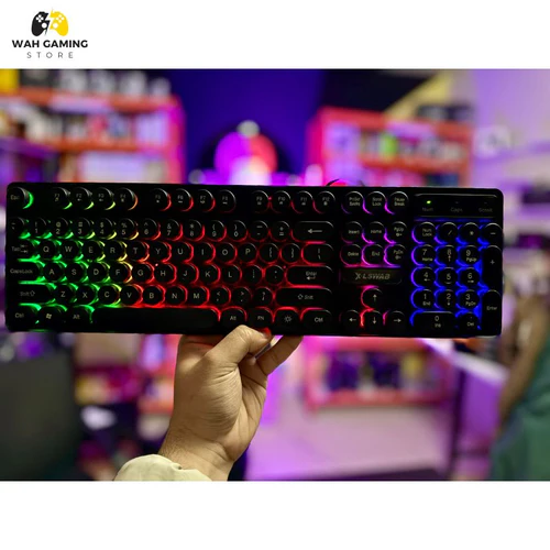 HS 30 Gaming RGB Membrane Keyboard with Backlight – Mechanical Feel USB Keyboard for PC & Laptop